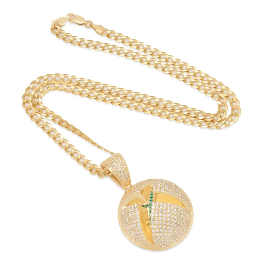 Xbox x King Ice - Solid Gold Sphere Logo Necklace sold by King Ice product image thumbnail 3