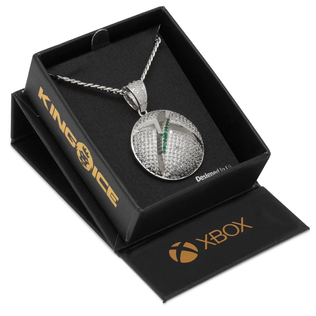 Xbox x King Ice - Solid Gold Sphere Logo Necklace sold by King Ice product image thumbnail 5