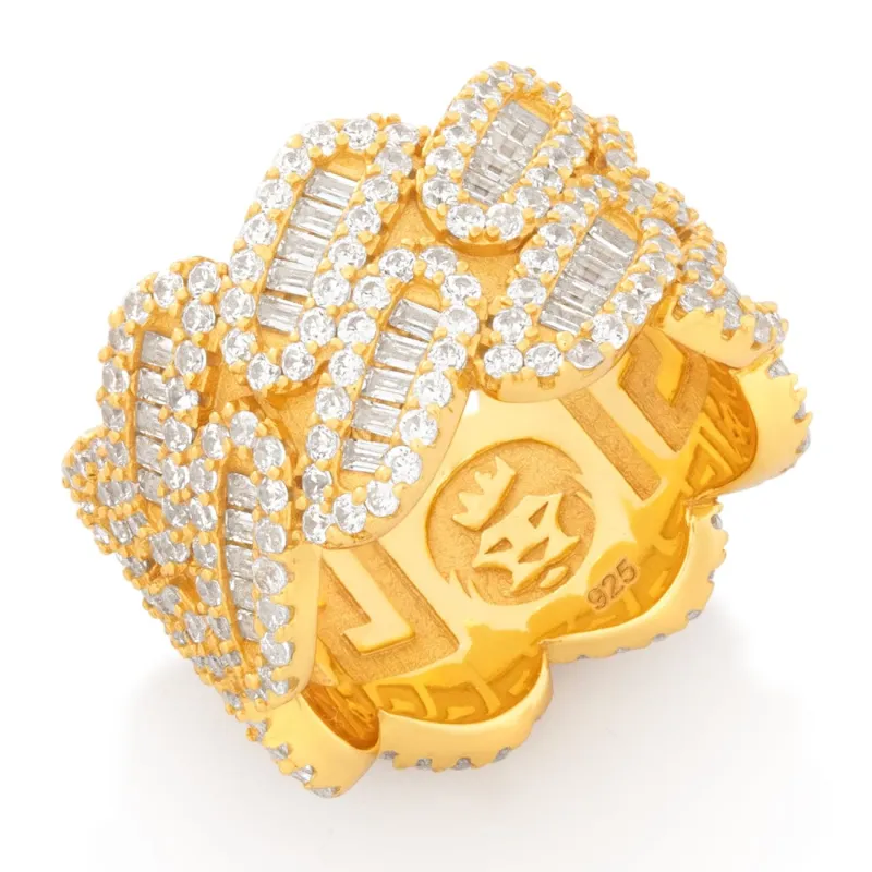 Diamond-Cut Miami Cuban Link Ring sold by King Ice
