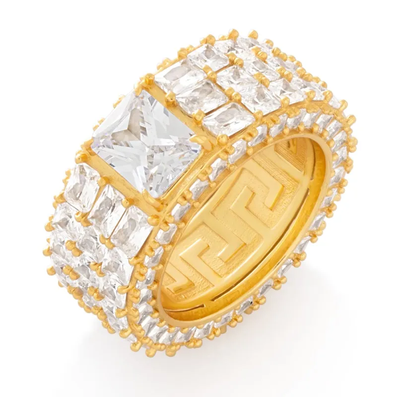 Triple-Row Signet Ring sold by King Ice