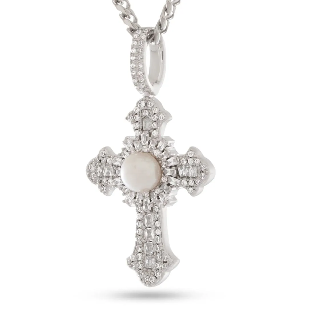 Pearl of Wisdom Cross Necklace sold by King Ice product image thumbnail 5