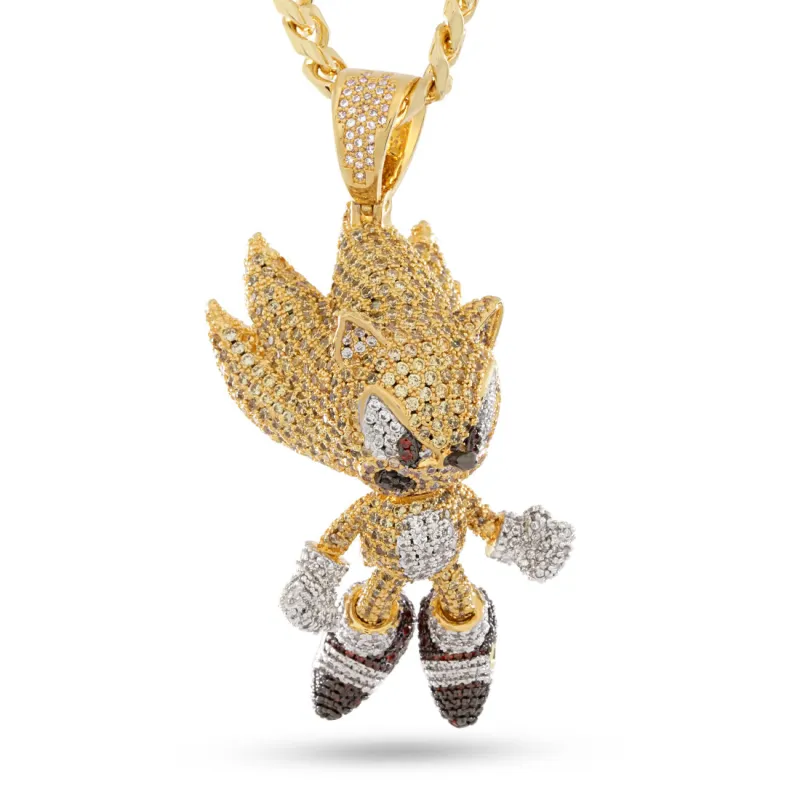 Sonic the Hedgehog x King Ice - Fast Super Sonic Necklace sold by King Ice