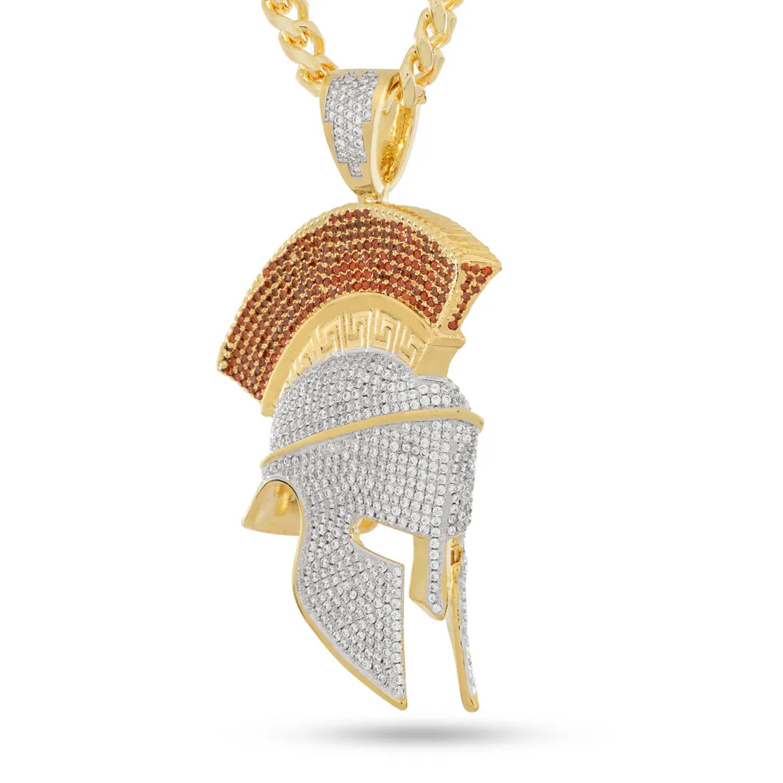 Corinthian Helmet Necklace sold by King Ice