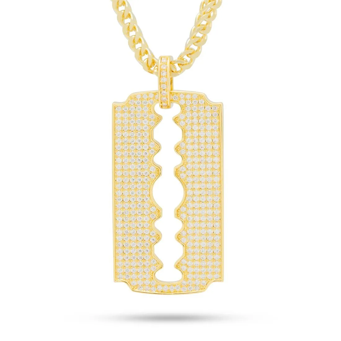 Double-Edge Razor Blade Necklace sold by King Ice