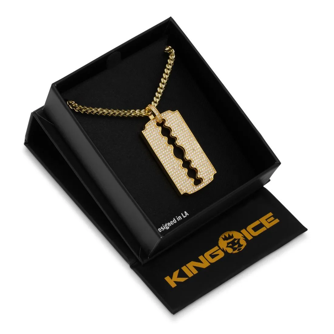 Double-Edge Razor Blade Necklace sold by King Ice product image thumbnail 4