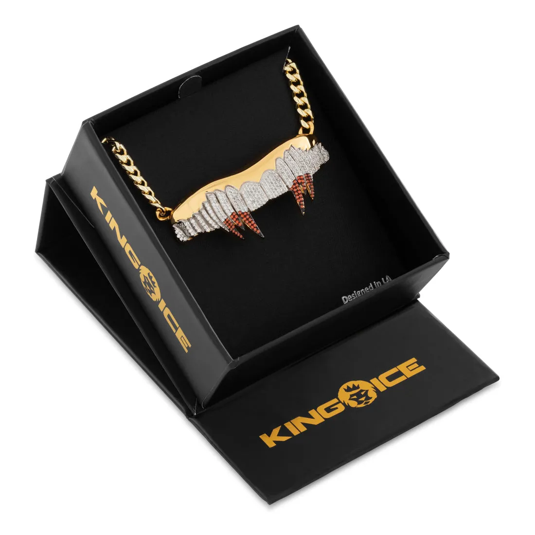 LE Vamp Fangs Necklace sold by King Ice product image thumbnail 4
