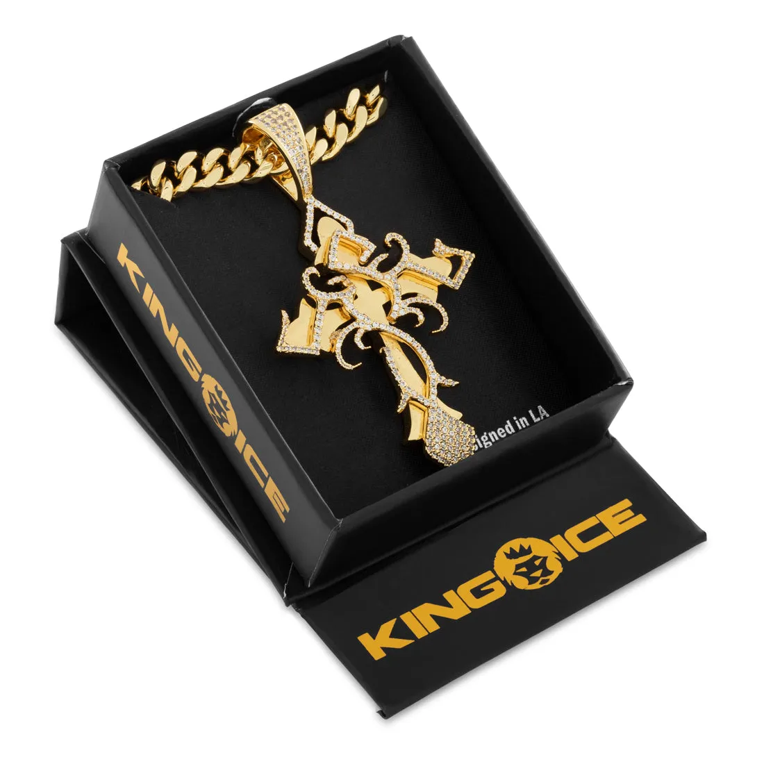 Designed by Mike Zombie - All I Cross is Chainz Necklace sold by King Ice product image thumbnail 4
