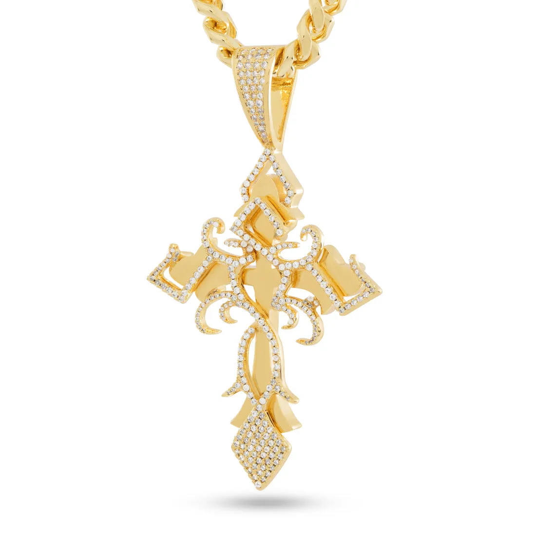 Designed by Mike Zombie - All I Cross is Chainz Necklace sold by King Ice