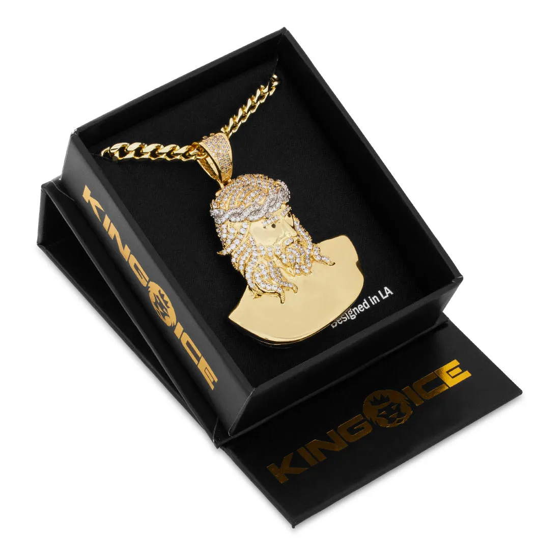 3d Boss Jesus Necklace sold by King Ice product image thumbnail 4