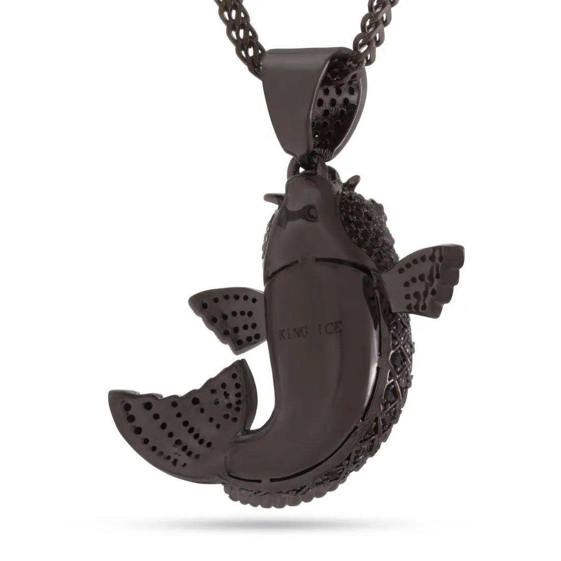 Black Gold Utsurimono Koi Fish Necklace sold by King Ice product image thumbnail 2