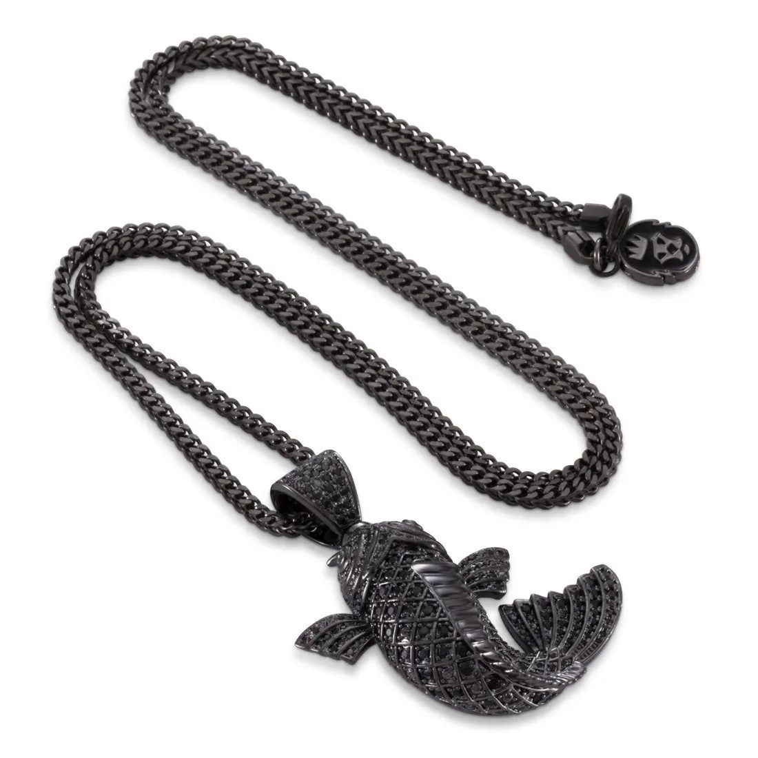 Black Gold Utsurimono Koi Fish Necklace sold by King Ice product image thumbnail 3