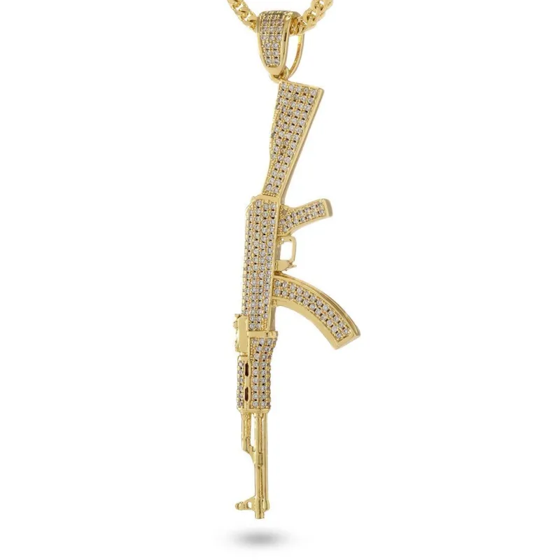Iced AK-47 Necklace sold by King Ice