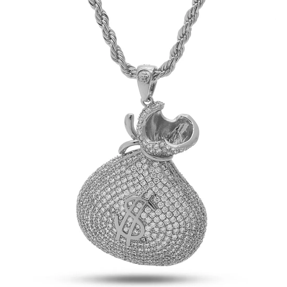Money Bag Stash Necklace sold by King Ice product image thumbnail 5