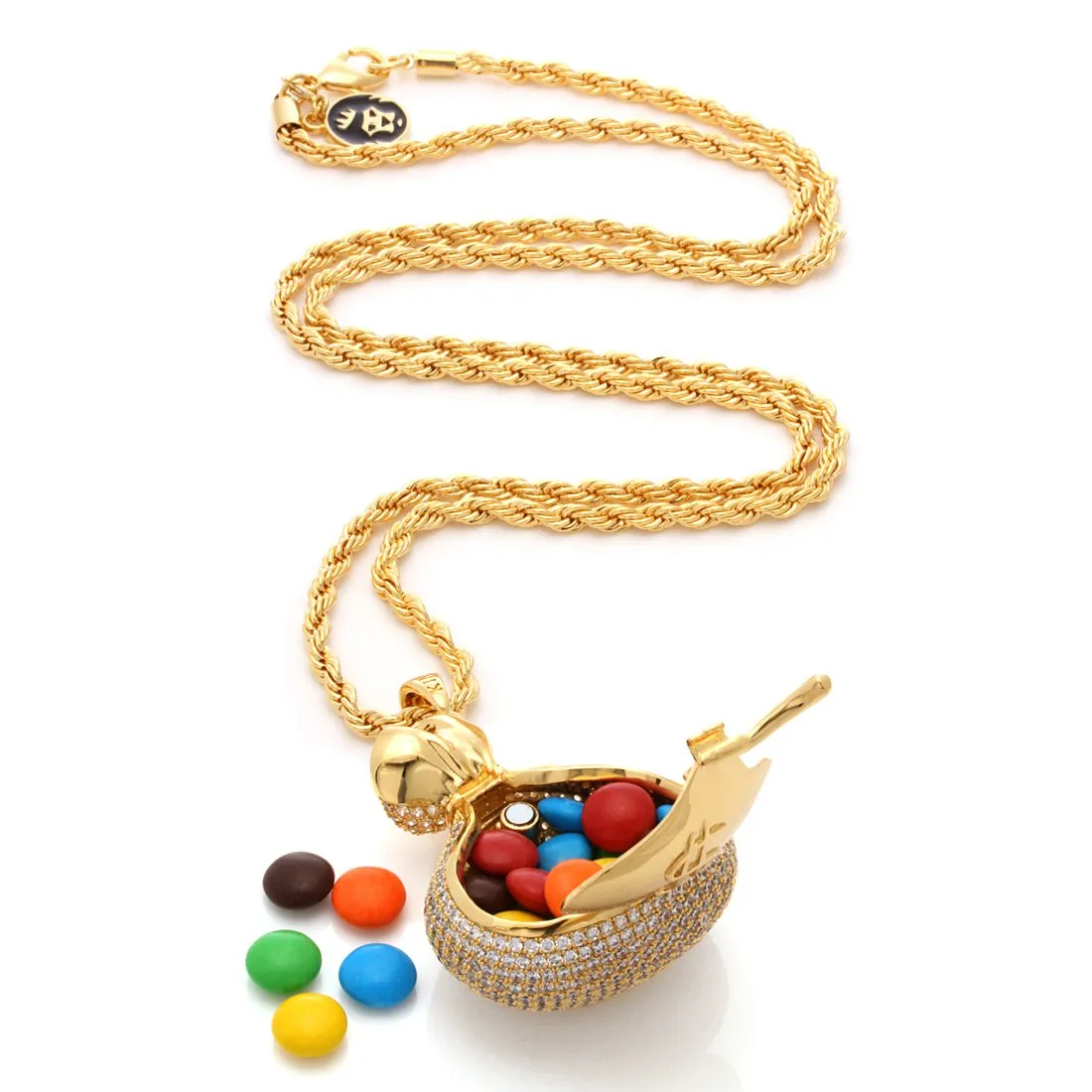 Money Bag Stash Necklace sold by King Ice product image thumbnail 4