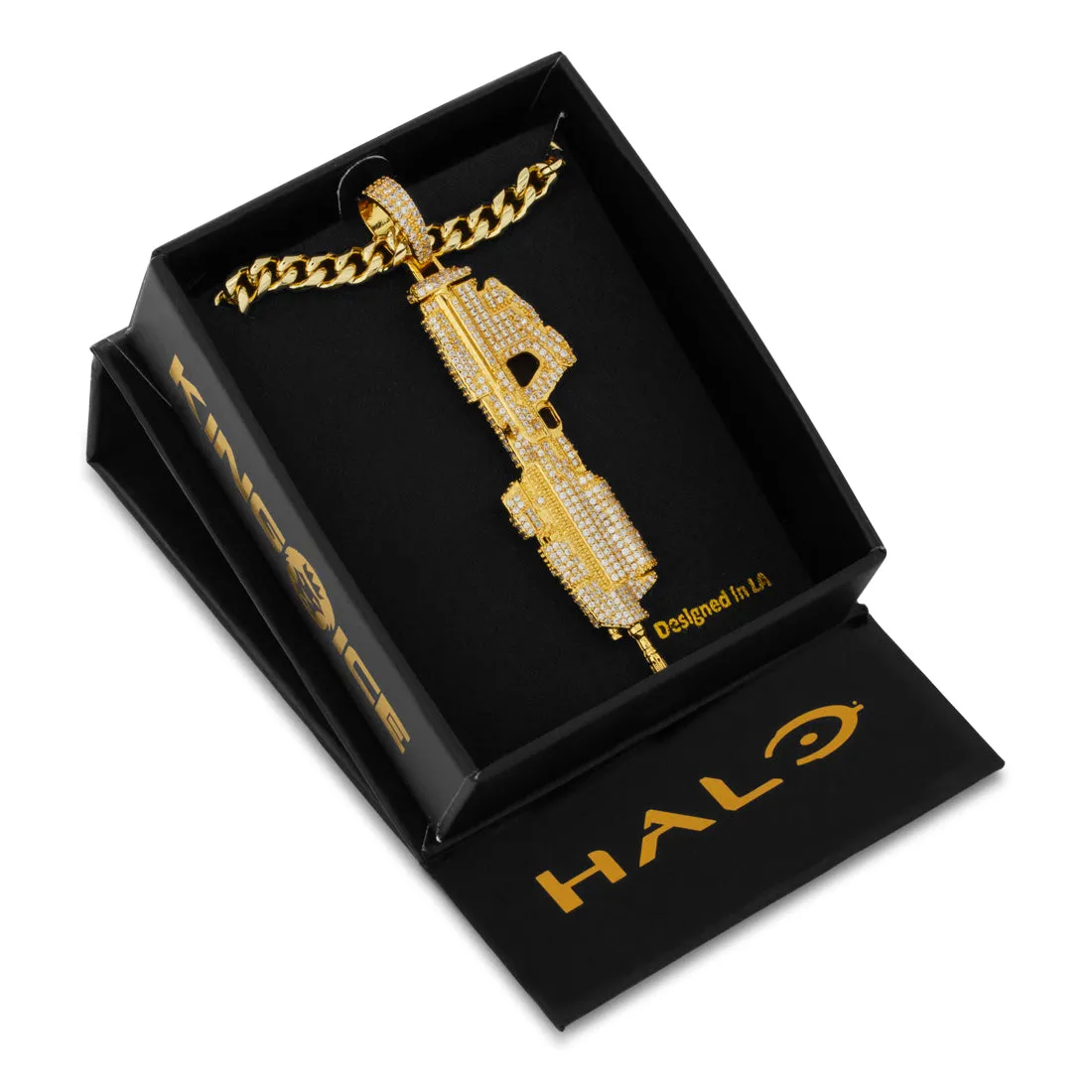 Halo x King Ice - MA5C Assault Rifle Necklace sold by King Ice product image thumbnail 5