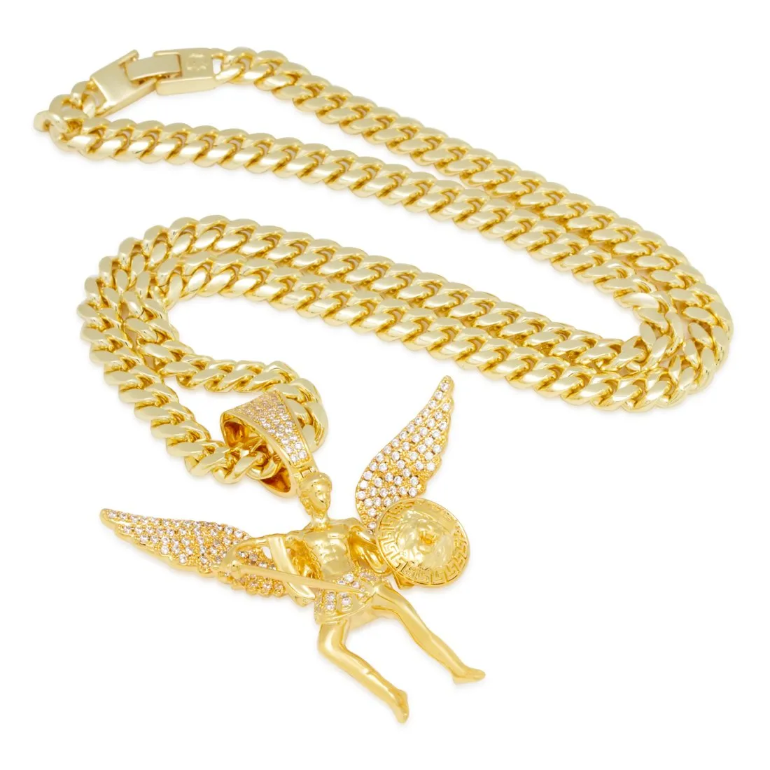 St. Michael the Archangel Necklace sold by King Ice product image thumbnail 3