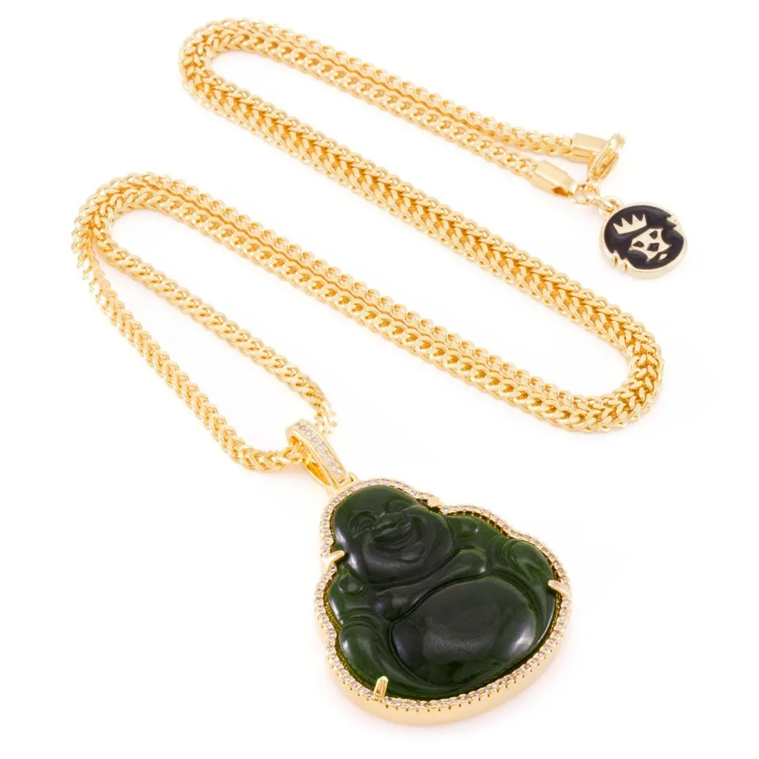 Jade Buddha Necklace sold by King Ice product image thumbnail 3