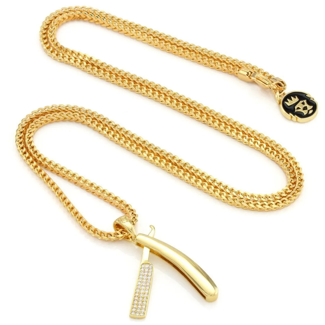 Straight RZR Barber Shop Necklace sold by King Ice product image thumbnail 3