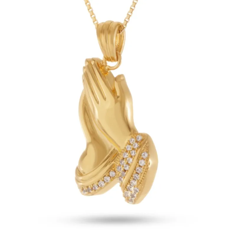 Praying Hands Emoji Necklace made by King Ice