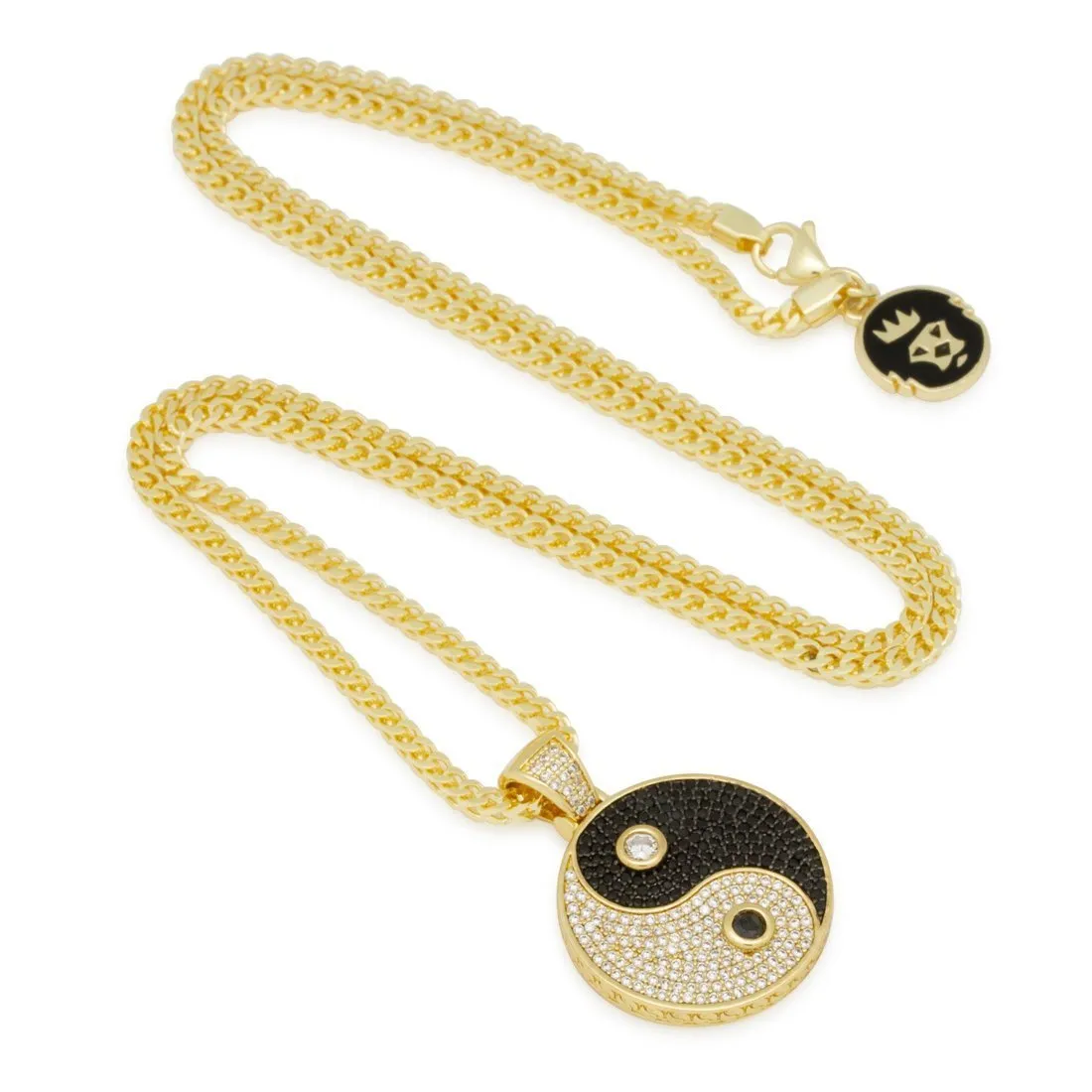 Yin Yang Medallion Necklace sold by King Ice product image thumbnail 3