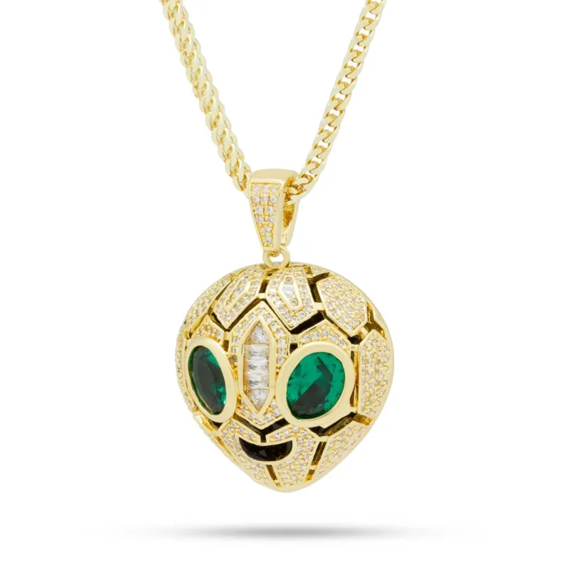 Serpent Alien Emoji Necklace sold by King Ice