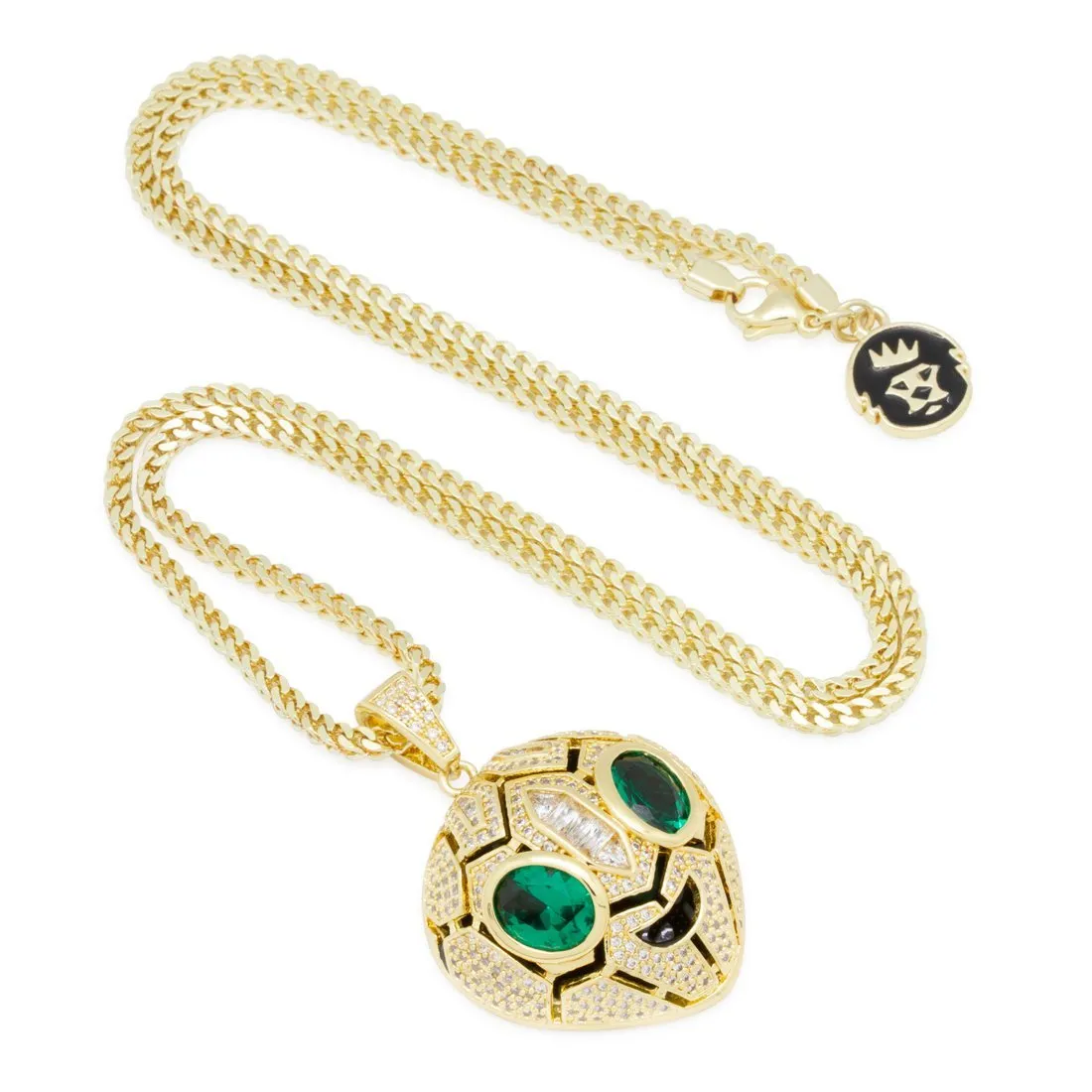 Serpent Alien Emoji Necklace sold by King Ice product image thumbnail 3