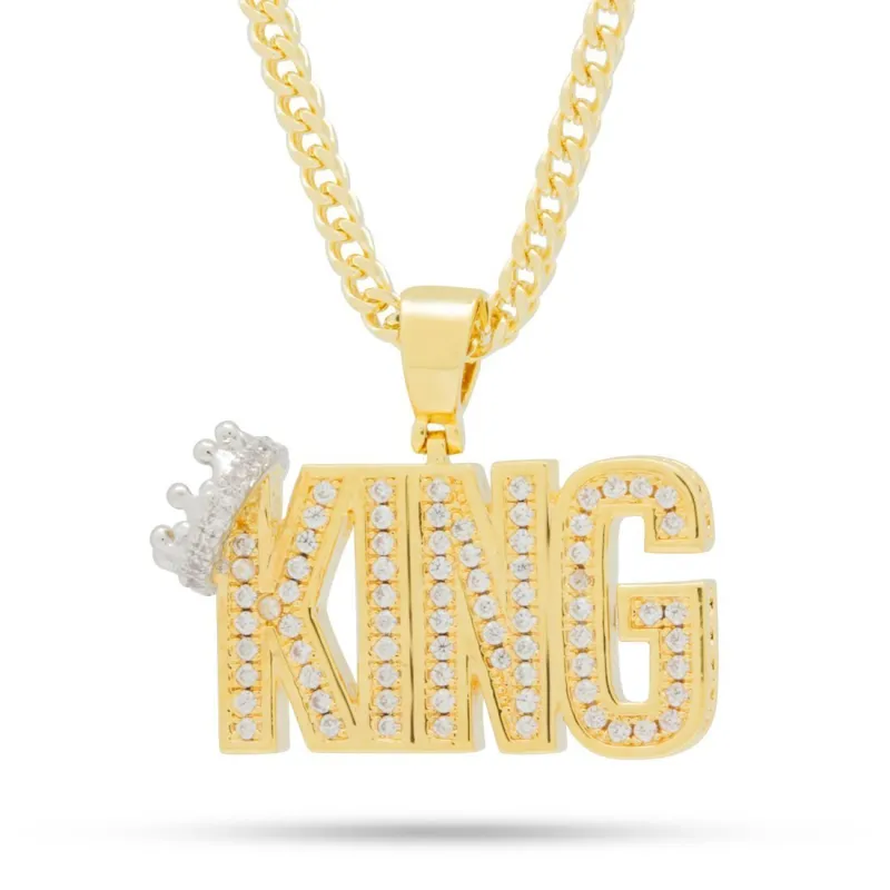 Crowned King Necklace made by King Ice