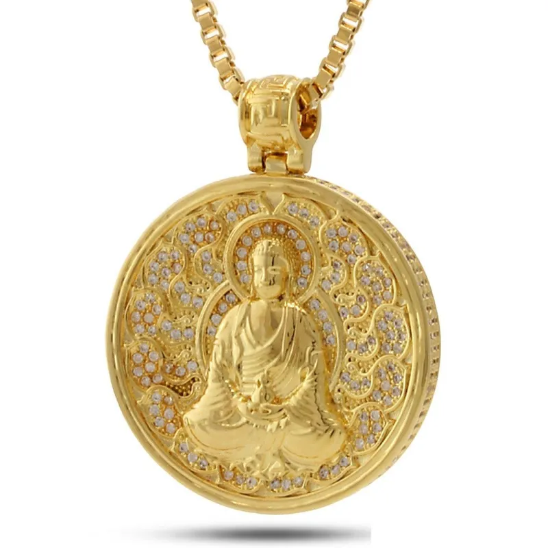 Buddhist Medallion Necklace sold by King Ice