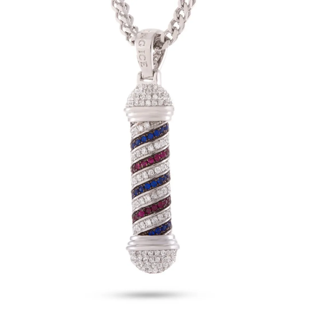 Barber Shop Pole Necklace sold by King Ice product image thumbnail 5
