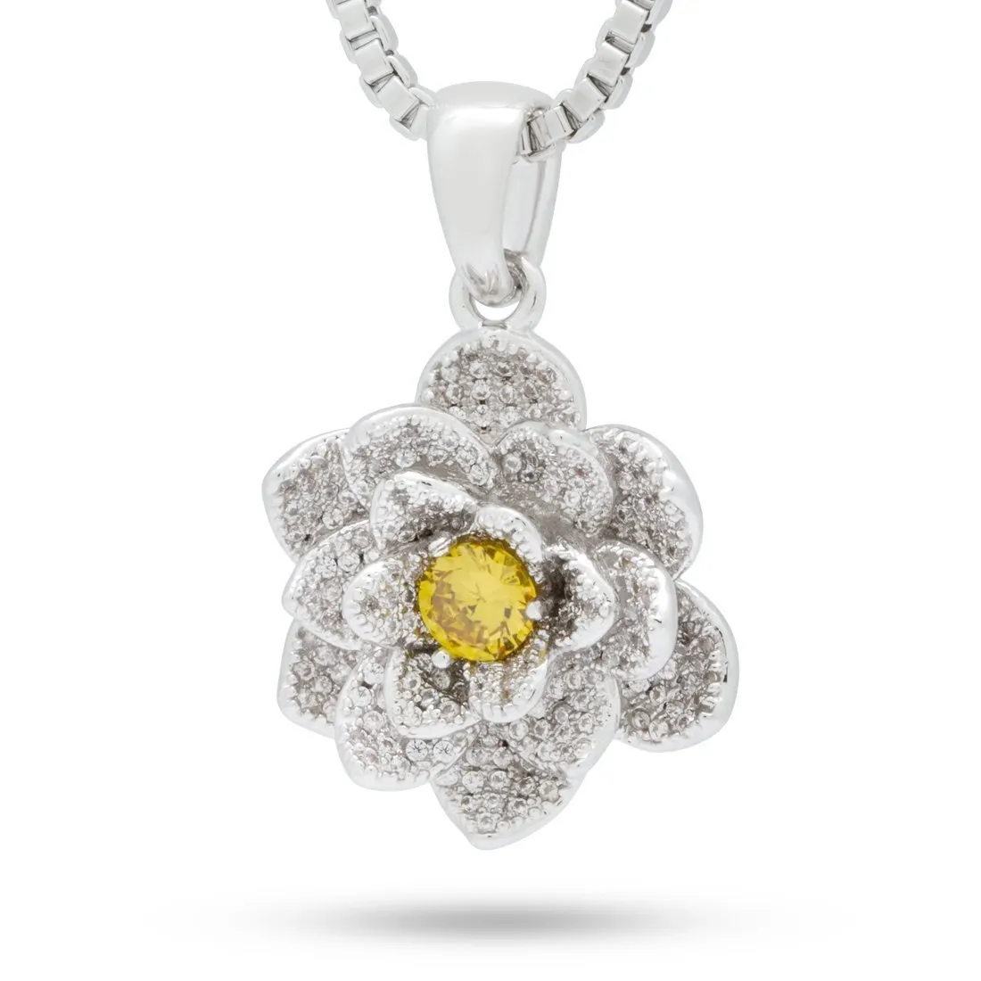 Lotus of Rebirth Necklace sold by King Ice product image thumbnail 4