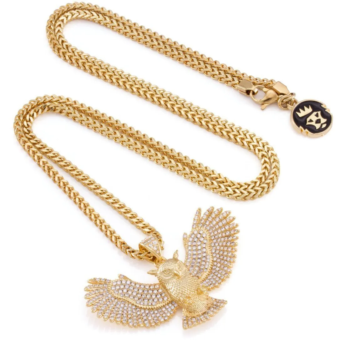 Great Horned Owl Necklace sold by King Ice product image thumbnail 3