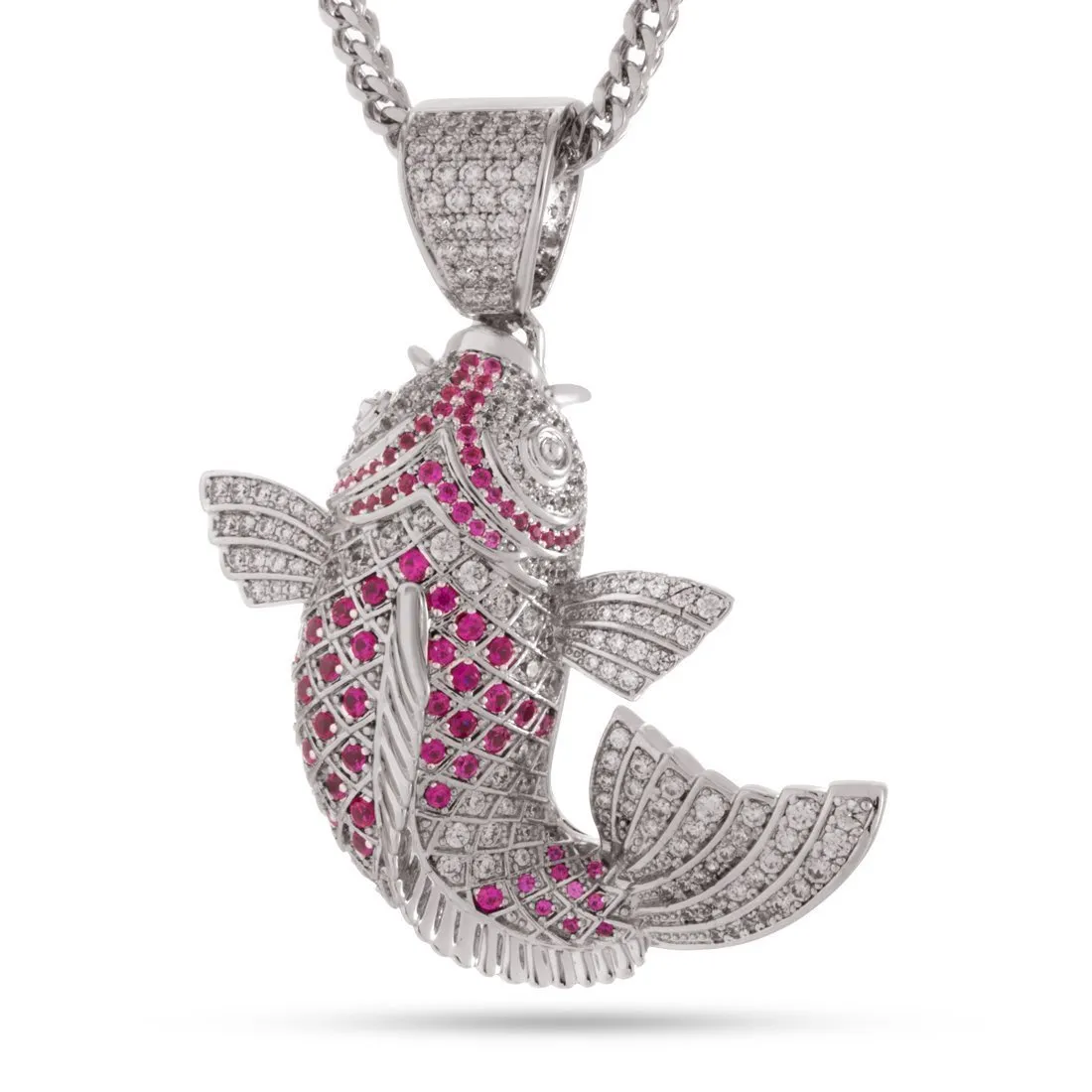 Gin Rin Kohaku Koi Fish Necklace sold by King Ice