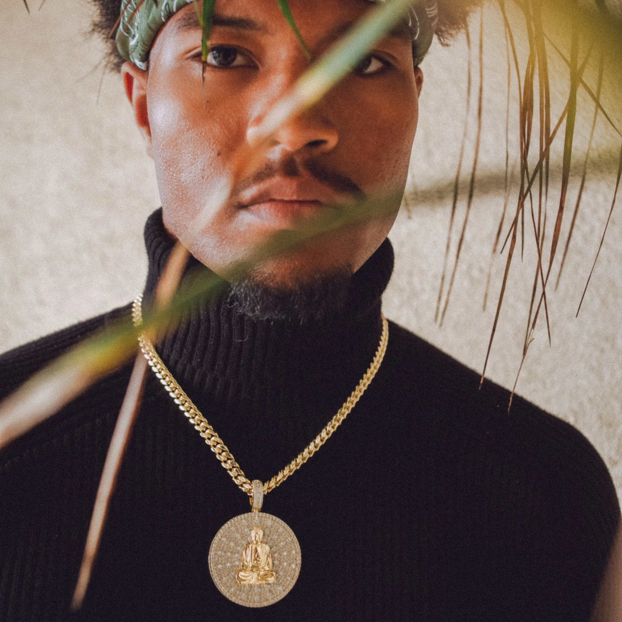 Meditating Buddha Necklace sold by King Ice product image thumbnail 5