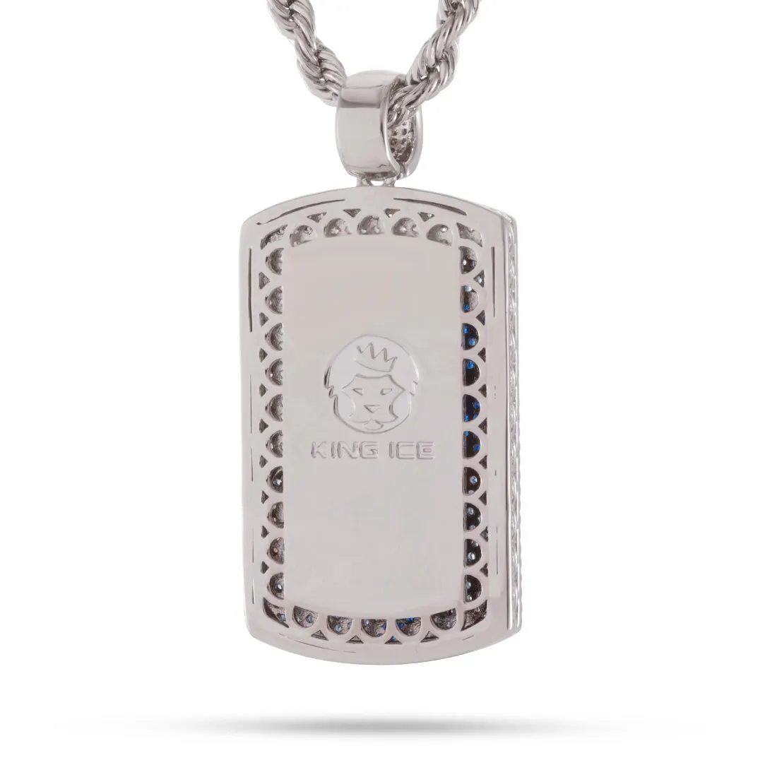 Great Wave Dog Tag Necklace sold by King Ice product image thumbnail 2