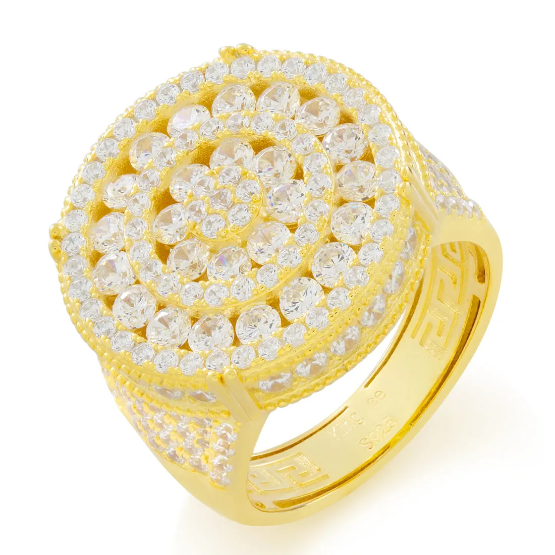 Brilliant-Cut Cluster Ring sold by King Ice