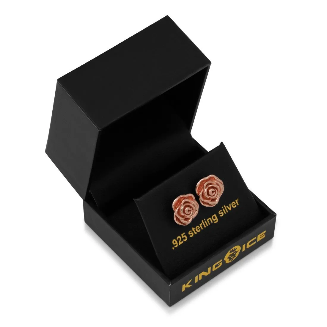 Roses are Red Stud Earrings sold by King Ice product image thumbnail 2