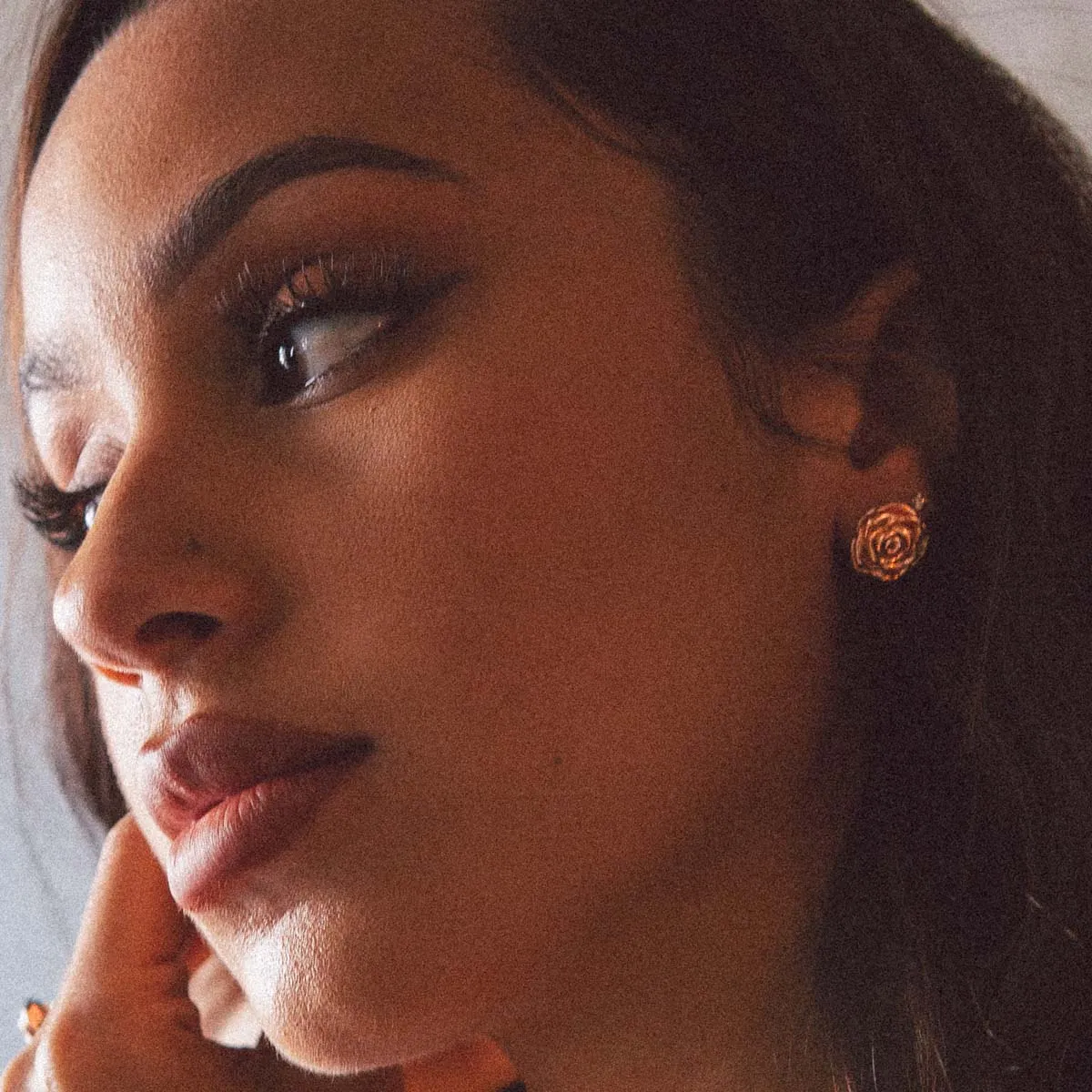 Roses are Red Stud Earrings sold by King Ice product image thumbnail 4