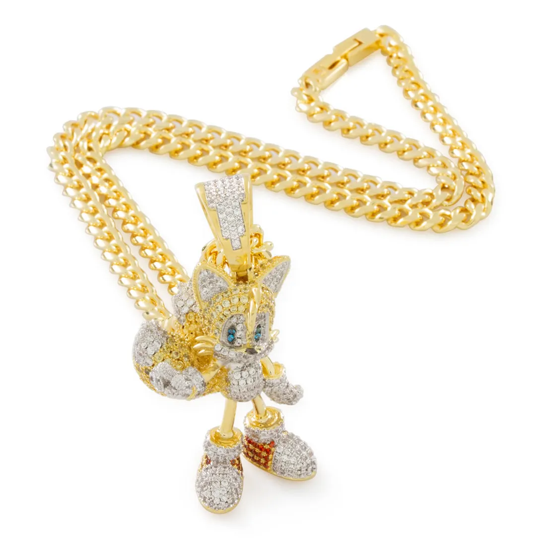 Sonic the Hedgehog x King Ice - Flying Tails Necklace sold by King Ice product image thumbnail 3