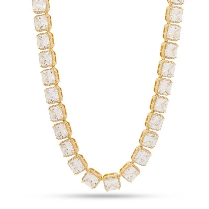 8mm Princess-Cut Tennis Chain sold by King Ice