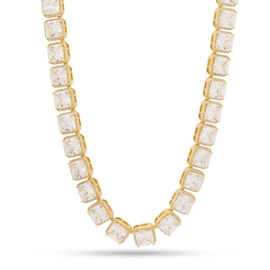 8mm Princess-Cut Tennis Chain sold by King Ice