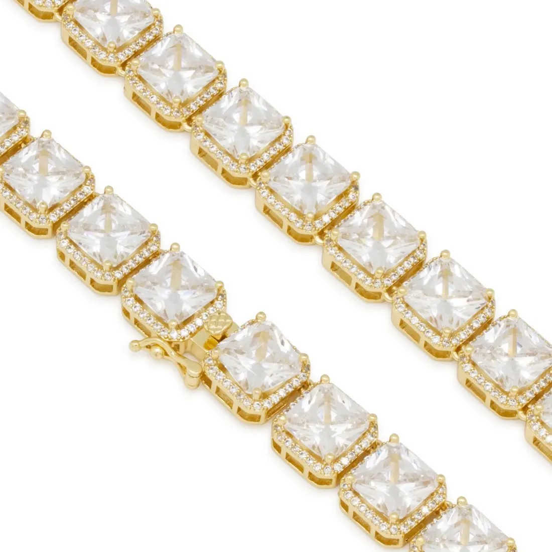 8mm Princess-Cut Tennis Chain sold by King Ice product image thumbnail 2