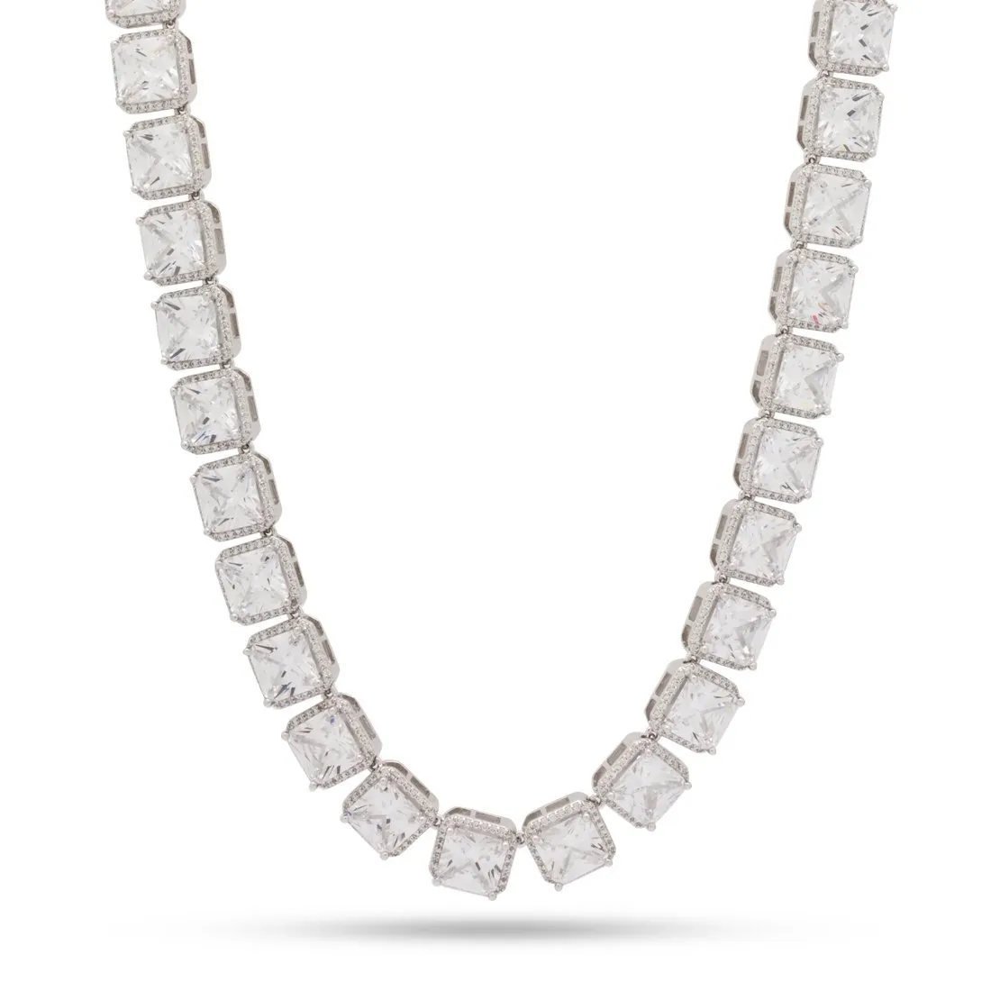 8mm Princess-Cut Tennis Chain sold by King Ice product image thumbnail 4