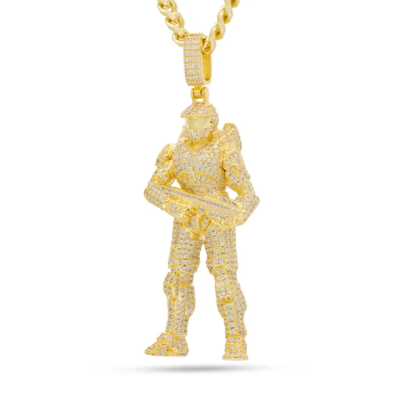 Halo x King Ice - Master Chief Necklace sold by King Ice