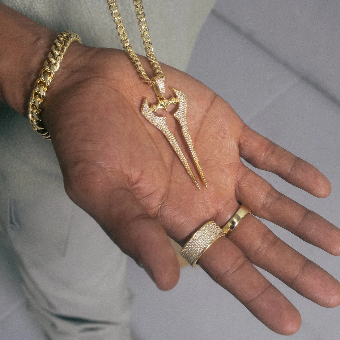 Halo x King Ice - Iced Energy Sword Necklace sold by King Ice product image thumbnail 4