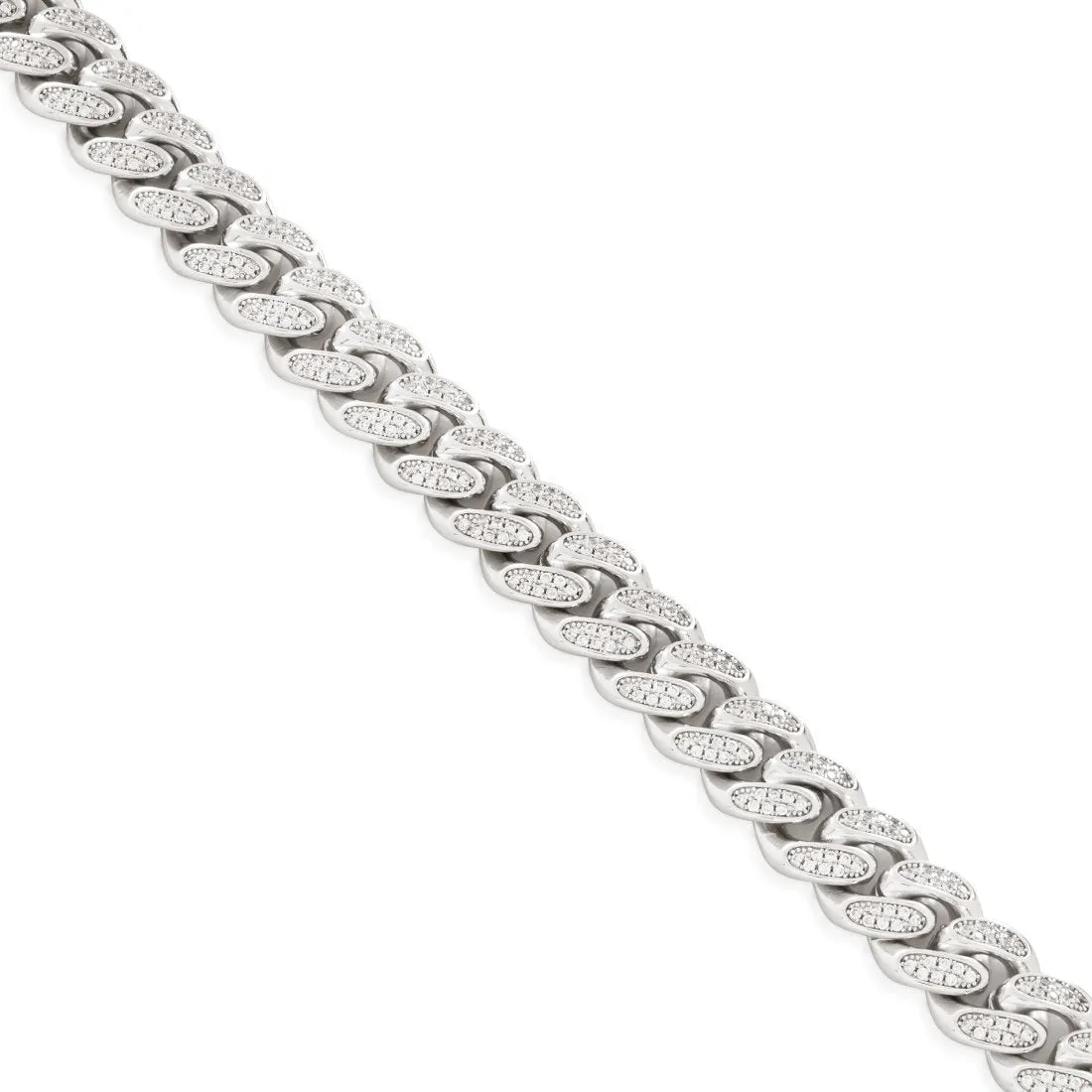 12mm Iced Miami Cuban Link Choker Chain sold by King Ice product image thumbnail 4