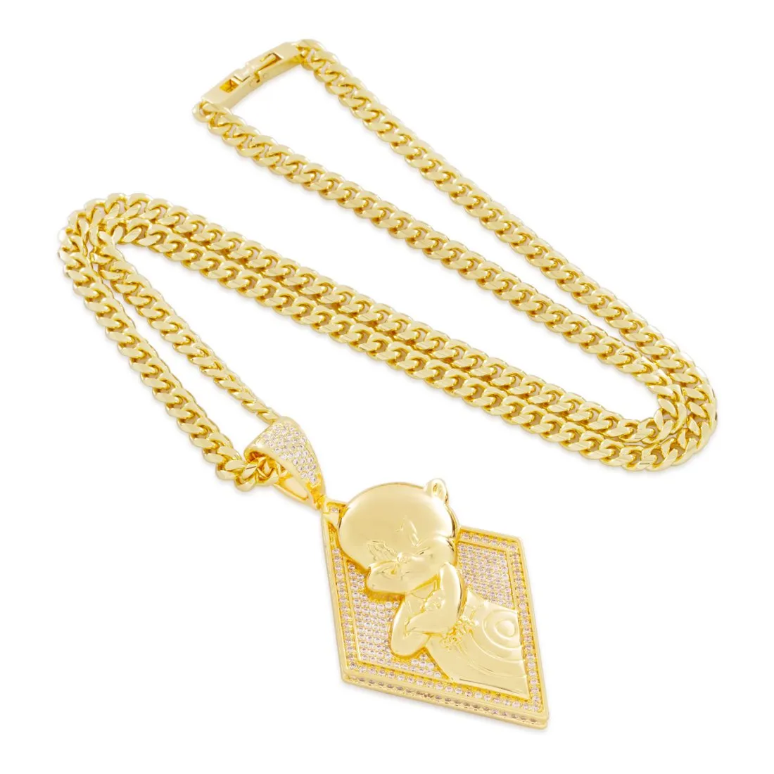 Space Jam x King Ice - Porky Pig Necklace sold by King Ice product image thumbnail 3