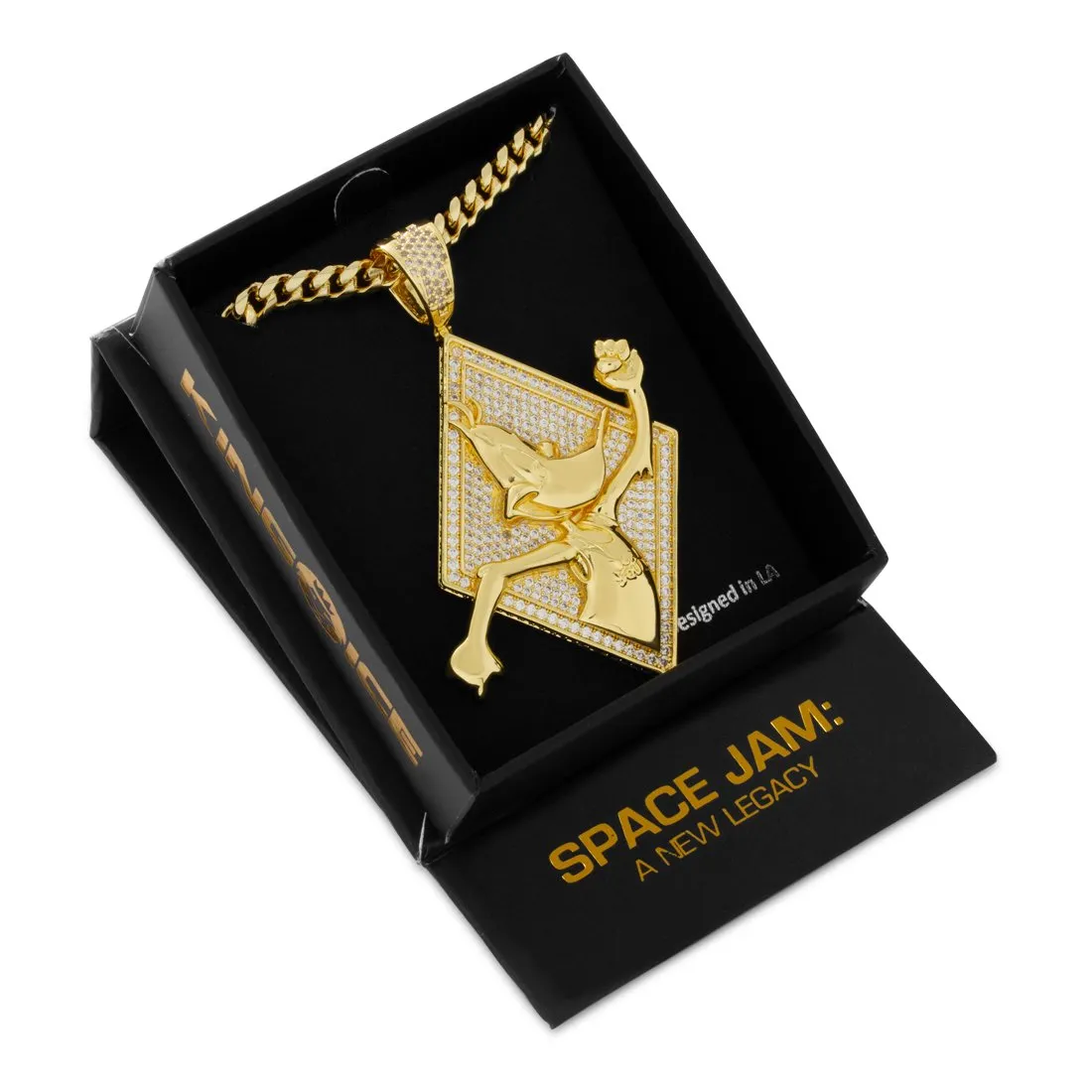 Space Jam x King Ice - Daffy Duck Necklace sold by King Ice product image thumbnail 4