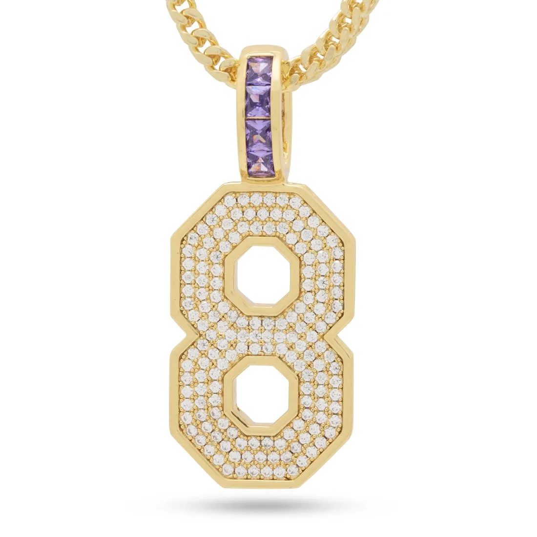 Black Mamba Classic Number 8 Necklace sold by King Ice product image thumbnail 2