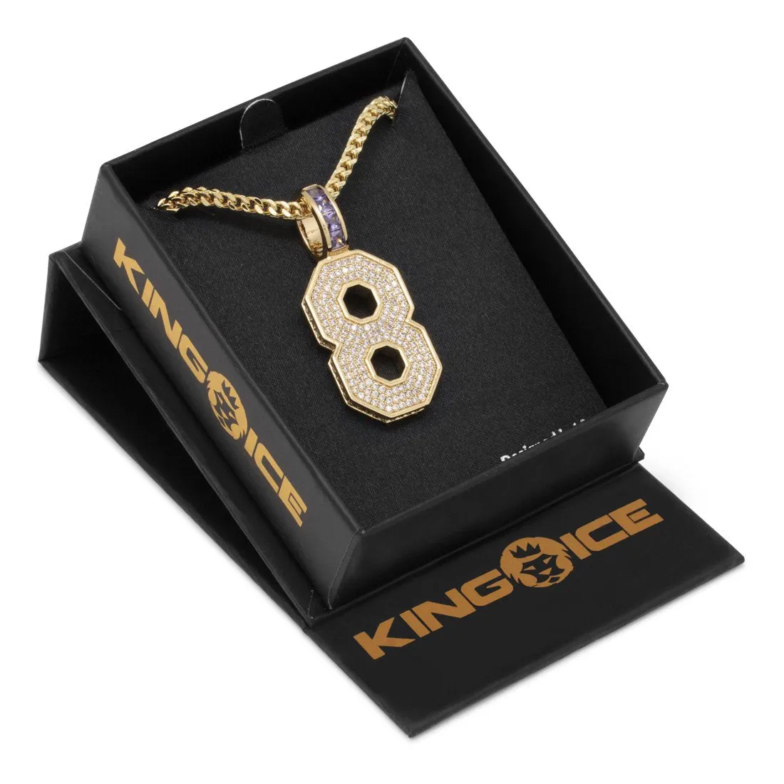 Black Mamba Classic Number 8 Necklace sold by King Ice product image thumbnail 5
