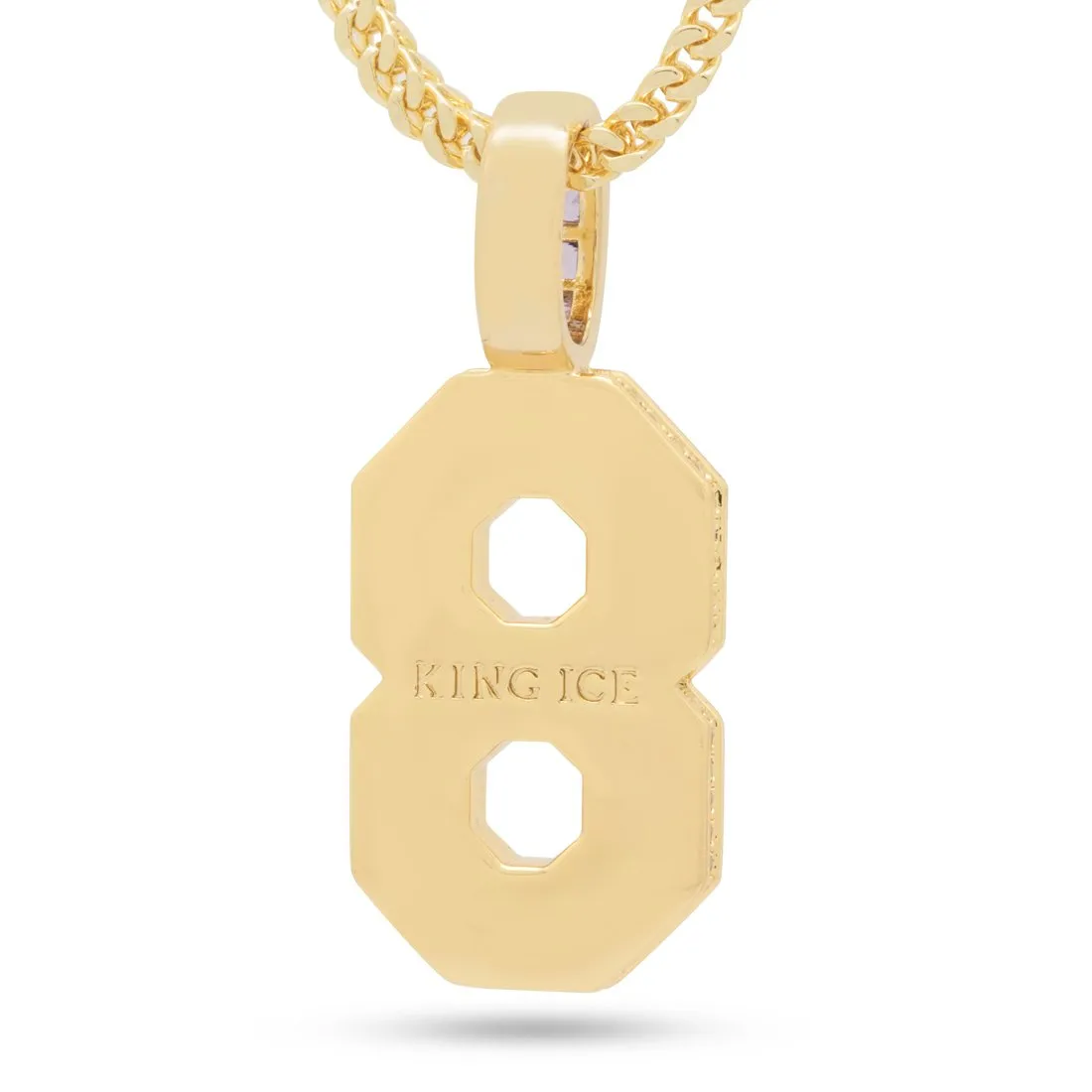 Black Mamba Classic Number 8 Necklace sold by King Ice product image thumbnail 3